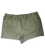 Sonoma Size 24W Shorts Green Denim Jean Cut Off Stretch Waist Womens - $50.65 CAD