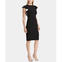 Lauren Ralph Lauren Mazie Ruffled Office Dress, Choose Sz/Color - £48.19 GBP
