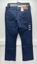 Levis Classic Bootcut Jeans Womens 10/30 Short Stretch Denim Blue Jean Dark NEW - £47.06 GBP