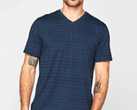Threads 4 Thought Men&#39;s Dirt Road Stripe V-Neck T-Shirt Midnight Blue-2XL - $19.97