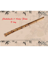 D key Shakuhachi 5 Holes Flute D key Wooden Musical Instruments Bamboo V... - £134.06 GBP