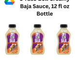 3 Taco Bell Creamy Baja Sauce, 12 fl oz Bottle - $8.95