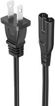 UL Listed 6ft 2 Prong Power Cord for Sony Playstation 3 PS3 Slim 2-Slot AC Power - £7.09 GBP