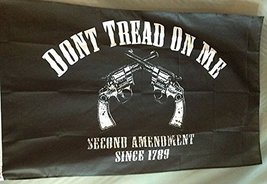 3x5 Second Amendment Flag 2nd Pistol Gun Don&#39;t Tread On Me Flag 3&#39;x5&#39; Trump - £3.85 GBP
