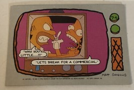 The Simpsons Trading Card 1990 #74 Bart Simpson Homer - £1.53 GBP