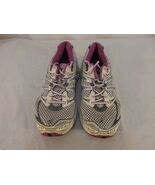 Adult Women's ASICS Running Shoes Gel-Cumulus 12 White Silver Purple 31524 - $22.37