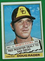 Doug Rader, Padres, 1976 #44T Topps Baseball Card, VG COND - £0.78 GBP