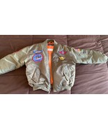 Kids 7T Flight Bomber Jacket with Patches, TOP GUN WINGS and Aviator Sun... - £55.10 GBP