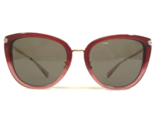 Coach Sonnenbrille 8276 L1099 Weinrot Glitzer Farbverlauf Gold Rote Rahm... - $55.57