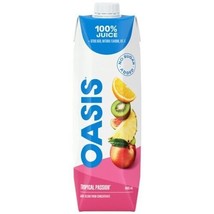 6 X Oasis Tropical Passion Fruit Juice 960ml Each -From Canada - Free Sh... - £34.11 GBP