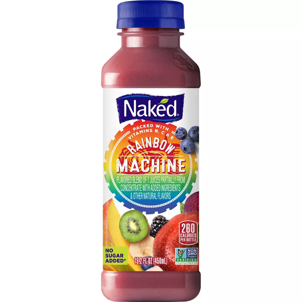 4 Bottles 15.2 fl oz/bottle Naked Juice Rainbow Machine - $59.00
