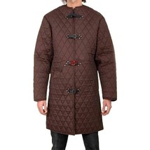 Medieval Viking Gambeson Brown Padded Jacket Cosplay Protective Armor Larp Art - £72.01 GBP+