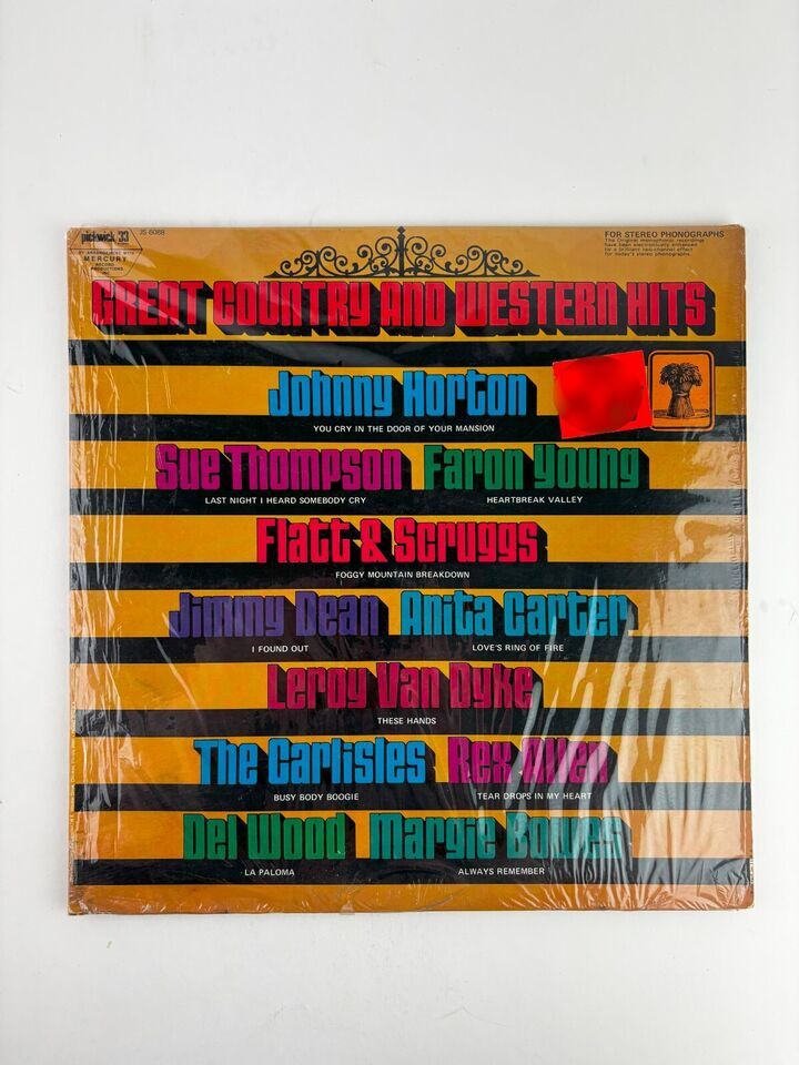 VARIOUS: great country &amp; western hits HILLTOP 12&quot; LP 33 RPM - $2.99
