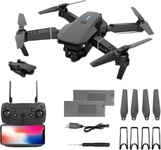 2023 New Rc Drone With 4K Hd Dual Camera Wifi Fpv Foldable Quadcopter +4 Battery - £37.45 GBP