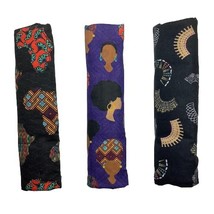 Custom African Queen Car Seatbelt Cover, Black Pride Headwrap Royal Purple, 100% - £11.71 GBP