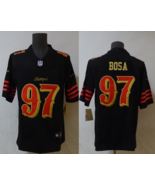 Men's Nick Bosa #97 Stitched Jersey Black Red - $45.00