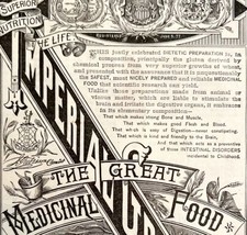 Imperial Granum 1885 Advertisement Victorian Quack Medicine Food DWKK9 - £19.91 GBP