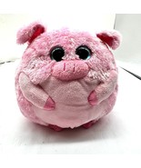 TY Beanie Ballz Round Beans the Pig Plush Toy 8&quot; Pink Stuffed Animal Sof... - $11.87