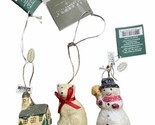Seasons of Cannon Falls Teena Flanner Signed Christmas Ornaments Mini Se... - £8.36 GBP