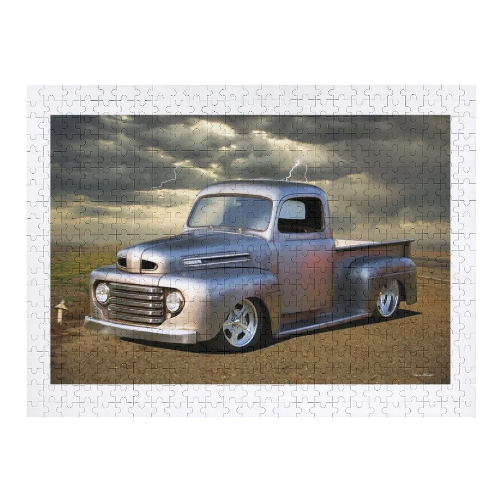 1949 Ford F1 Stepside Pickup Jigsaw Puzzle Personalized Gift Married - £20.32 GBP+