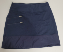 Athleta Tee Time Skort Women XS Navy Zip Pockets Skirt Elastic Waist Golf Tennis - £18.37 GBP