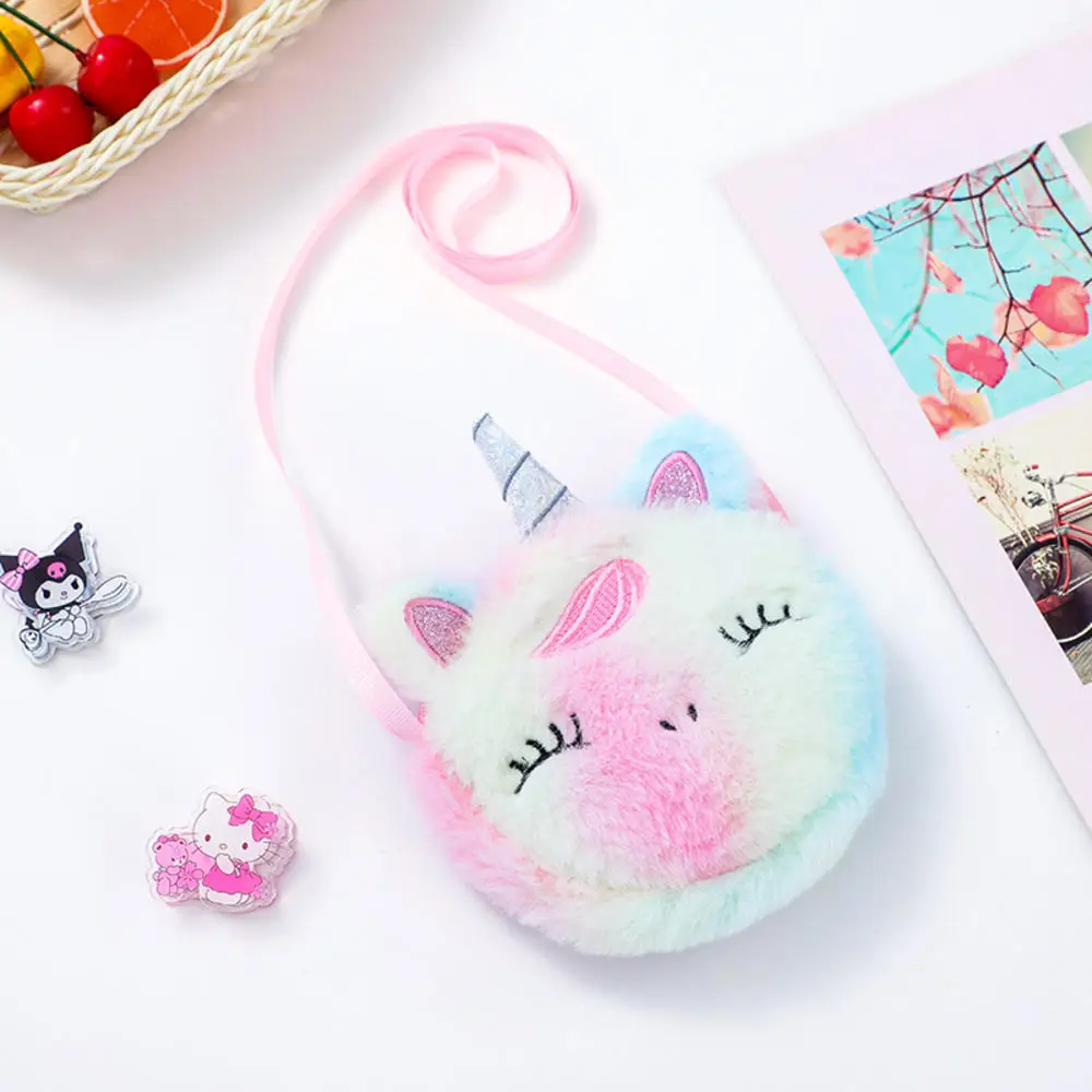  bag cartoon unicorn messenger kids keys coin purse mini handbag children shoulder bag thumb200