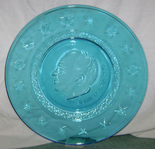 Wheaton Clear Blue President Dwight D. Eisenhower Plate &quot;8 Stars - $2.95