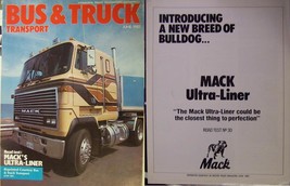 1983 Mack Ultra-Liner Cabover EQT, B61 Brochures - Lot of 5! - $5.00