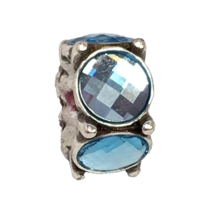 Authentic Brighton Roundabout Bead, Aqua Stones, J96438, New - $19.94