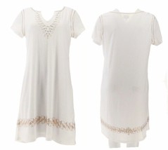 Haute Hippie Tribe White Sequin Embellished Knit Dress Size Small - £35.65 GBP