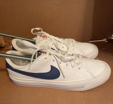 Nike Court Legacy Low White Mystic Navy Size 5.5Y - DA5380-113 - £47.39 GBP