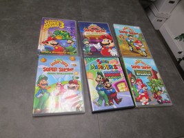 The Super Mario Bros Super Show! Set of 6 DVDs Mario&#39;s Movie Madness - £12.18 GBP