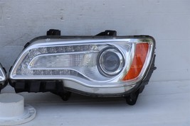11-14 Chrysler 300C Halogen Projector Headlight Lamp Set L&R POLISHED image 9