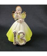 Vintage Josef Originals 13th Birthday Angel Girl In Yellow Dress On Phon... - €15,24 EUR