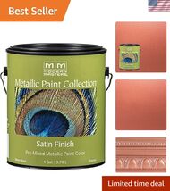 1 gal ME195 Copper Metallic Paint Collection, Satin Water-Based Decorati... - $187.61