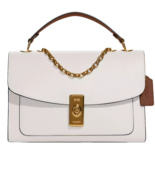 NWT Coach Lane Shoulder Bag In Blocked/Gold/Chalk Multi - €206,39 EUR