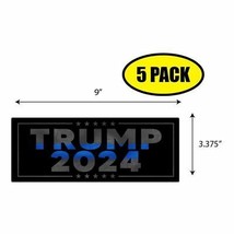 5 PACK 3.375&quot;x9&quot; TRUMP 2024 Sticker Decal Humor Funny Gift TRUMP BS0147 - £6.46 GBP