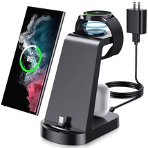 Charging Station For Samsung Multiple Devices, 3 In 1 Fast Charger Stati... - £44.70 GBP