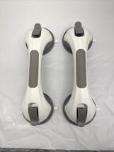 Shower Handle Suction Grab Bar - 2 Pack - 12&quot; - Bathroom Safety Grip Grey - $15.79