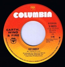Earth Wind &amp; Fire Getaway 45 rpm Getaway Instrumental Canadian Pressing - £3.88 GBP