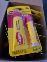 12 Pkgs Carmex Classic Lip Balm w/Bonus Strawberry Stick Cold Sore Relief - $32.92