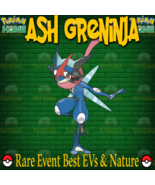 Ash Greninja RARE Event Best Stats Low and High Level Pokémon Home - £1.51 GBP