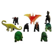 Mini Dinosaur Figure Toy Lot of 9  - 1993 Styracosaurus &amp; More - $5.00