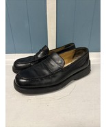 TOD’S  Men’s Penny Loafers Black Leather Size 8 Made In Italy Driving Shoes - €61,23 EUR