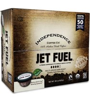 Independence Coffee Co.  Jet fuel pods. 50 count.  dark roast. bold - $98.97
