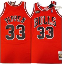 Mitchell &amp; Ness Authentic 1997-98 Finals Road Jersey Scottie Pippen #33 ... - £181.25 GBP