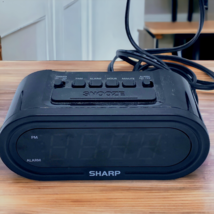 Sharp Digital Alarm Clock AccuSet Automatic Set, .9in White LED Display, SPC476 - $8.95
