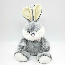 Animal Adventure Gray White Bunny Rabbit Easter 19&quot; Plush Stuffed Toy B304 - £19.53 GBP
