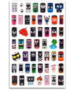 CELL PHONE FACE STICKERS Mobile Kids Craft Scrapbook Sheet Project Telep... - £3.17 GBP