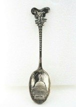 ANTIQUE Washington Capitol Eagle  Sterling Silver Souvenir Spoon - $97.99